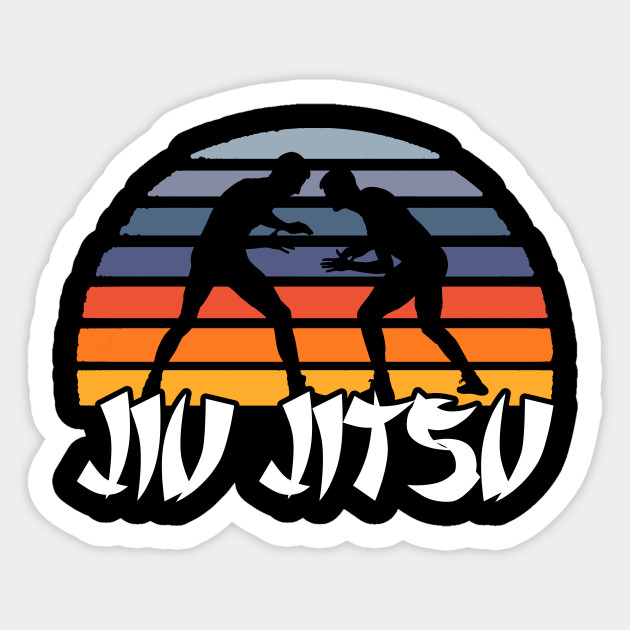 Retro BJJ Brazilian Jiu Jitsu - Bjj - Sticker | TeePublic